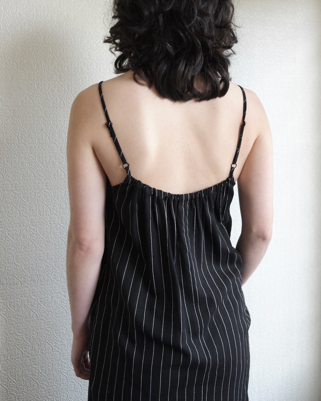 Trena Dress, Pinstripes