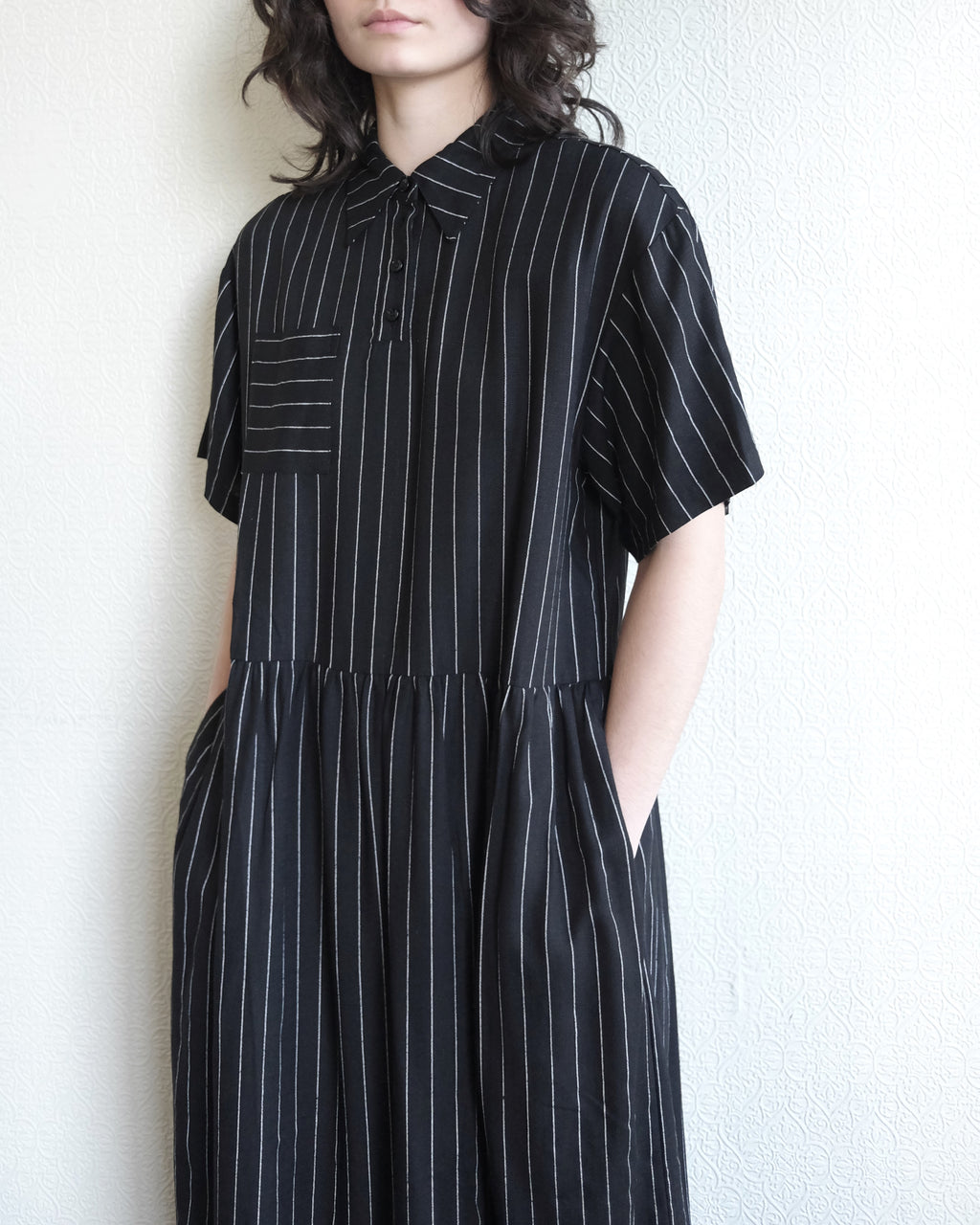 Espelma Dress, Pinstripes