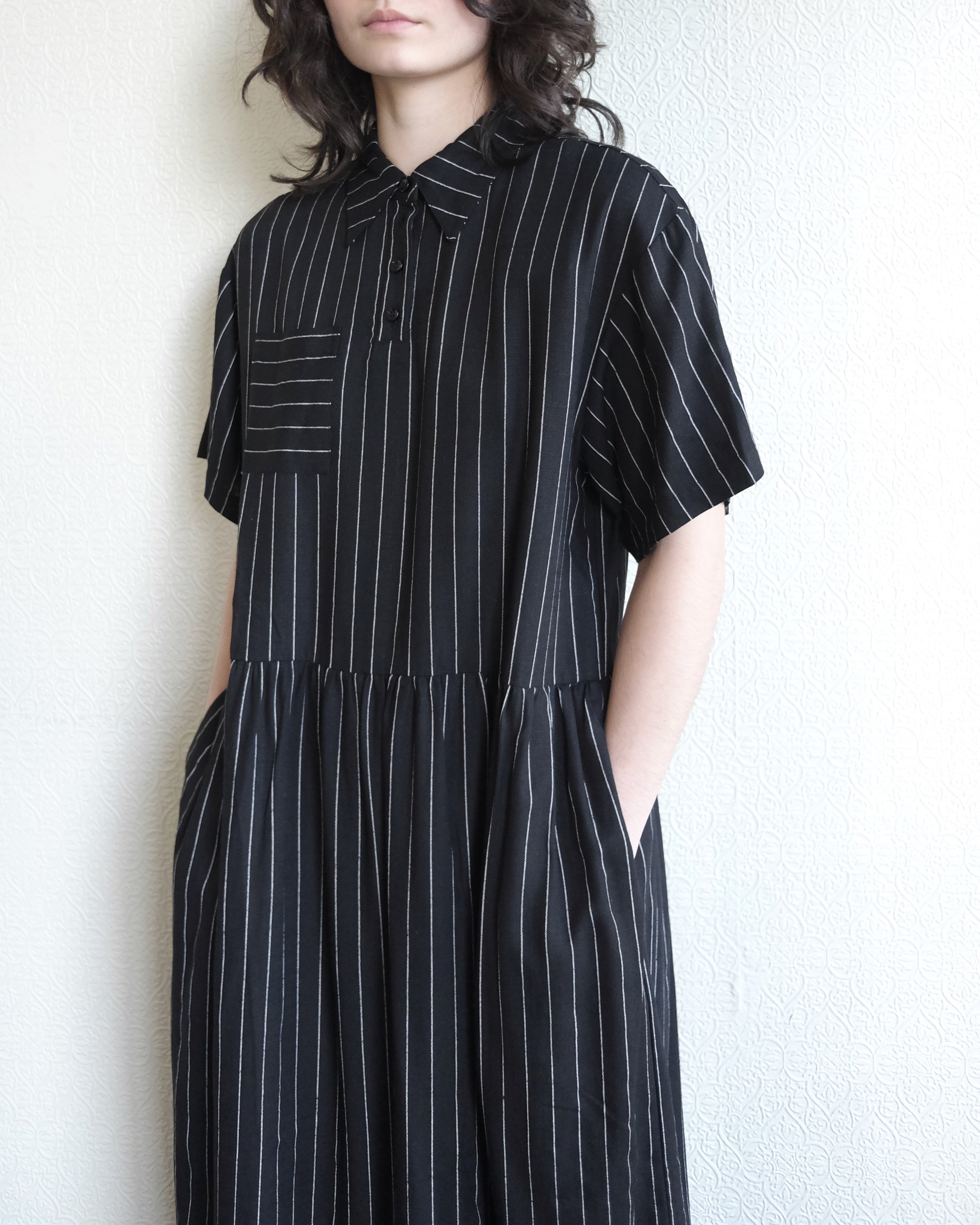 Espelma Dress, Pinstripes