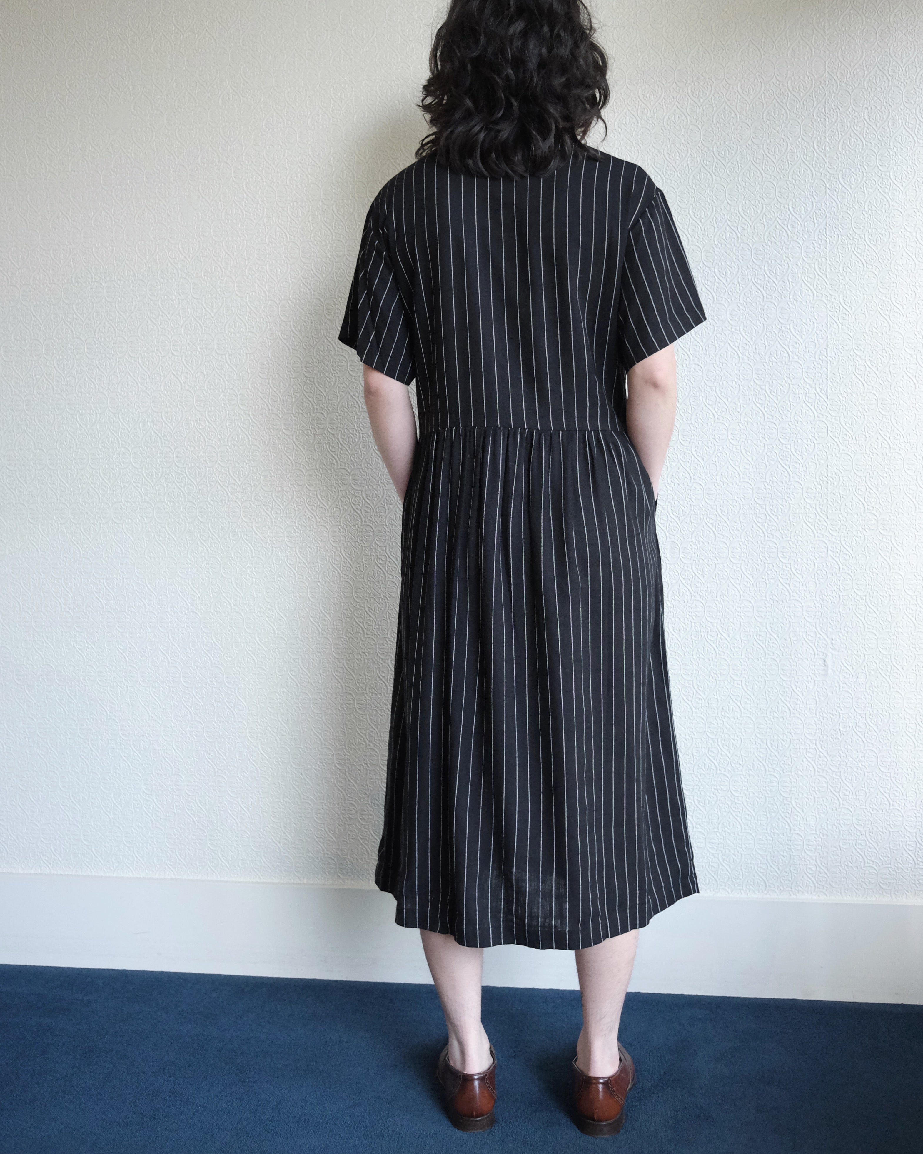 Espelma Dress, Pinstripes