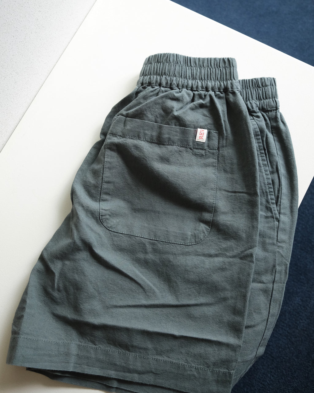Linen Cotton Shorts, Green