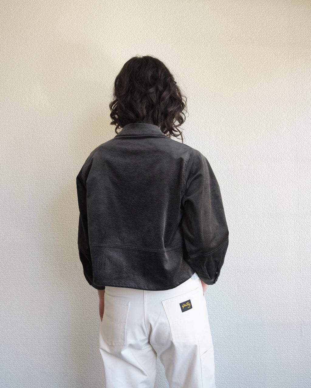 Leotown Overshirt, Charcoal Corduroy