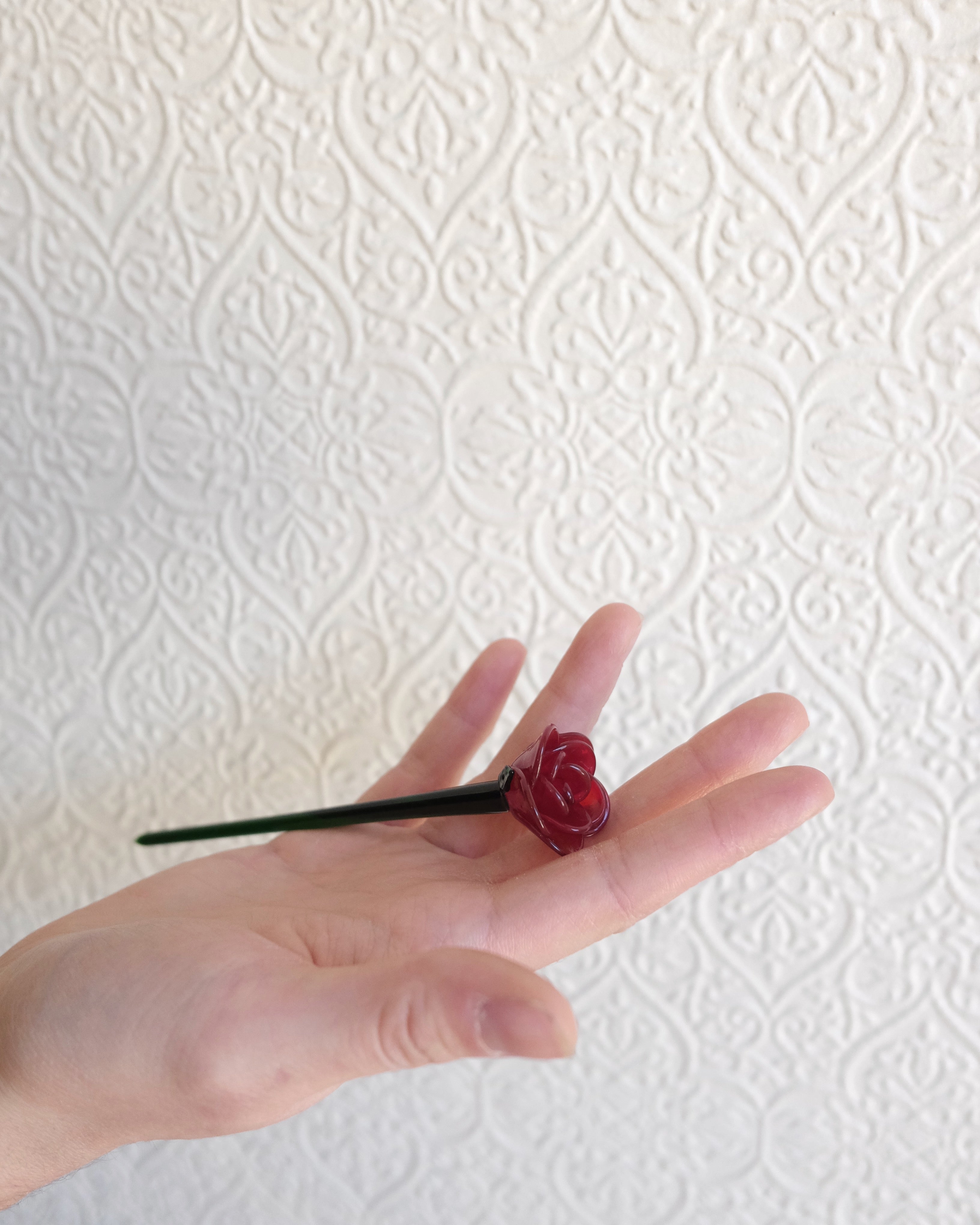 Rose Cocktail Stick, Red