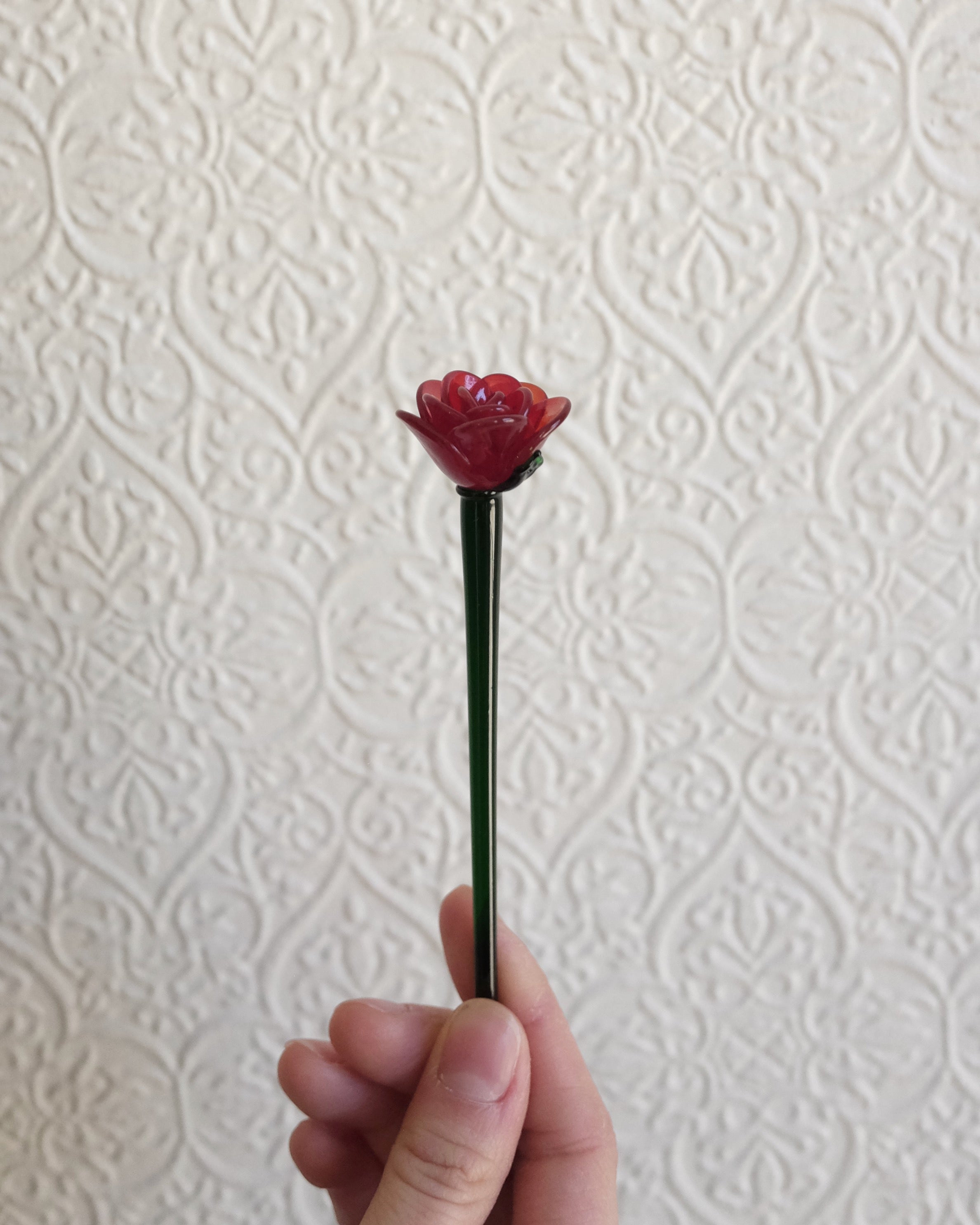 Rose Cocktail Stick, Red