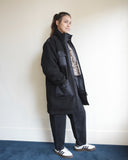 Orla Coat, Black Fleece