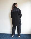 Orla Coat, Black Fleece