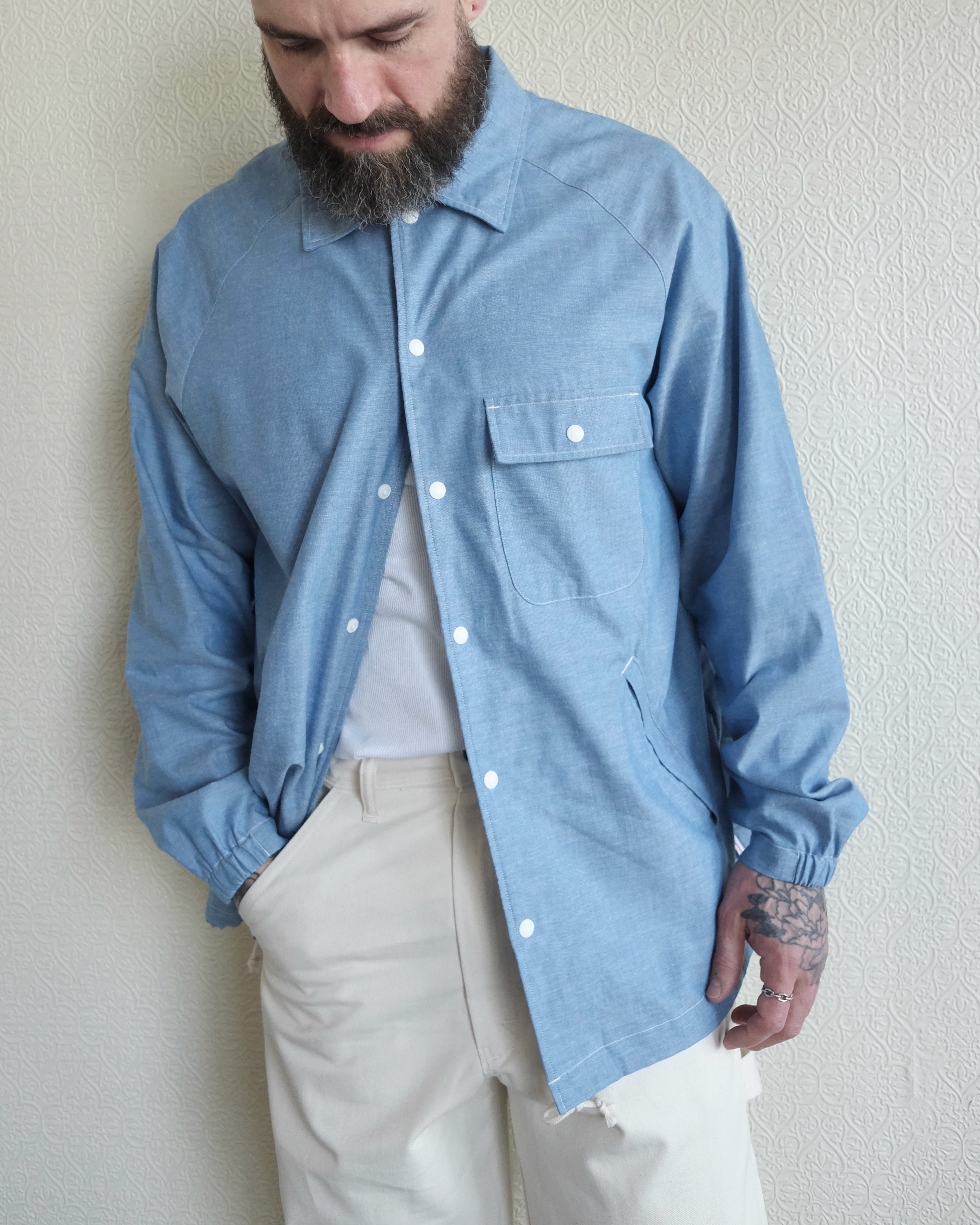 Beach Breaker Jacket, Blue Dungaree