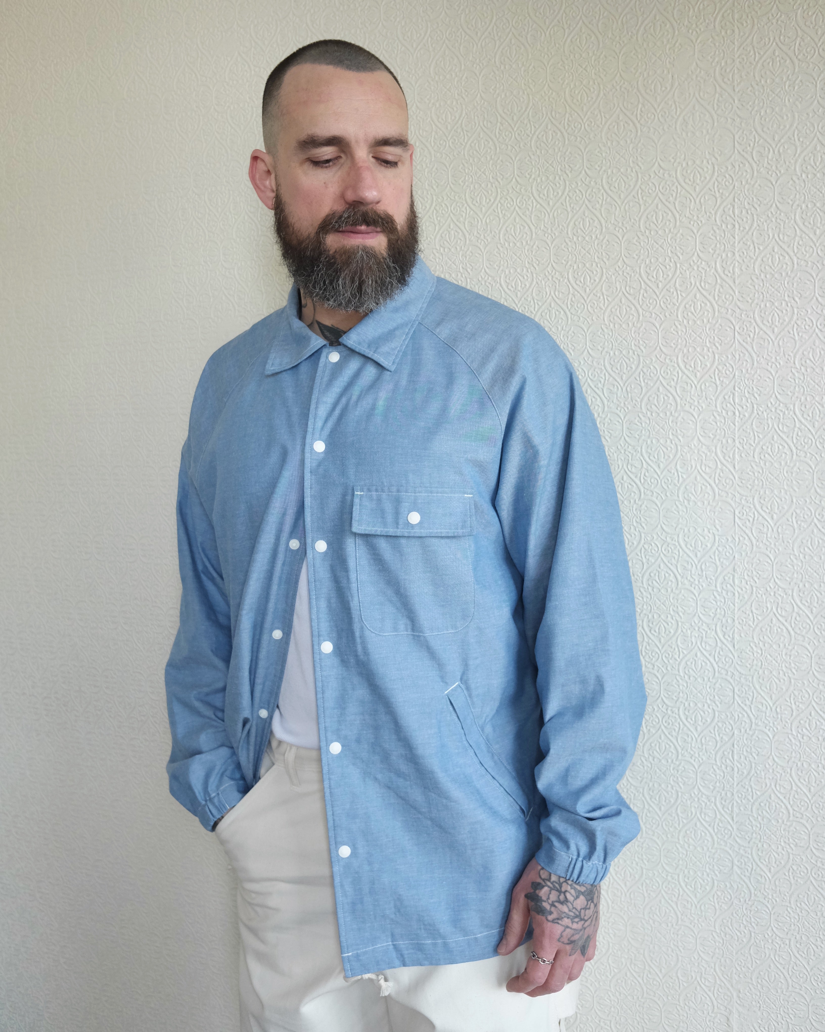 Beach Breaker Jacket, Blue Dungaree