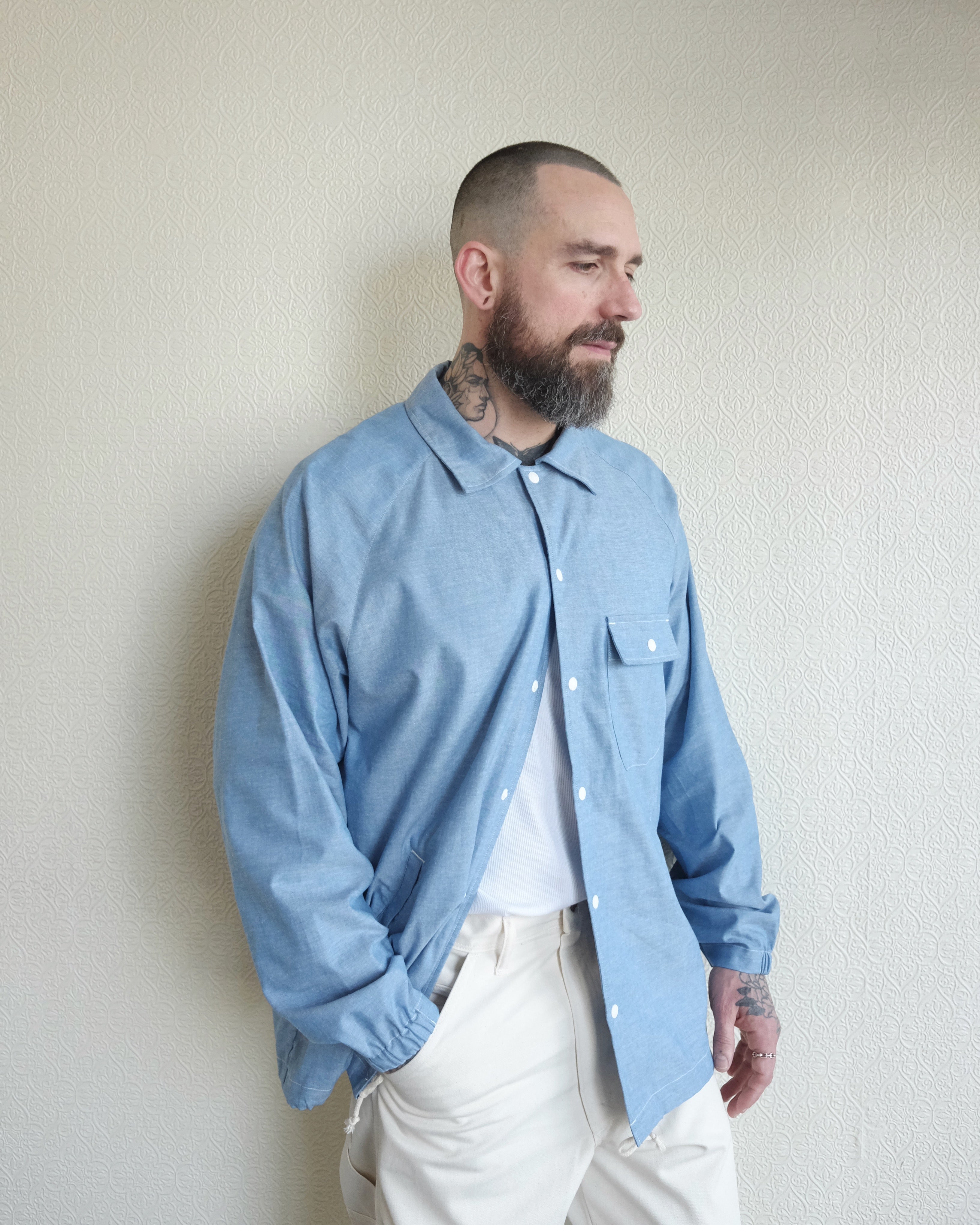 Beach Breaker Jacket, Blue Dungaree