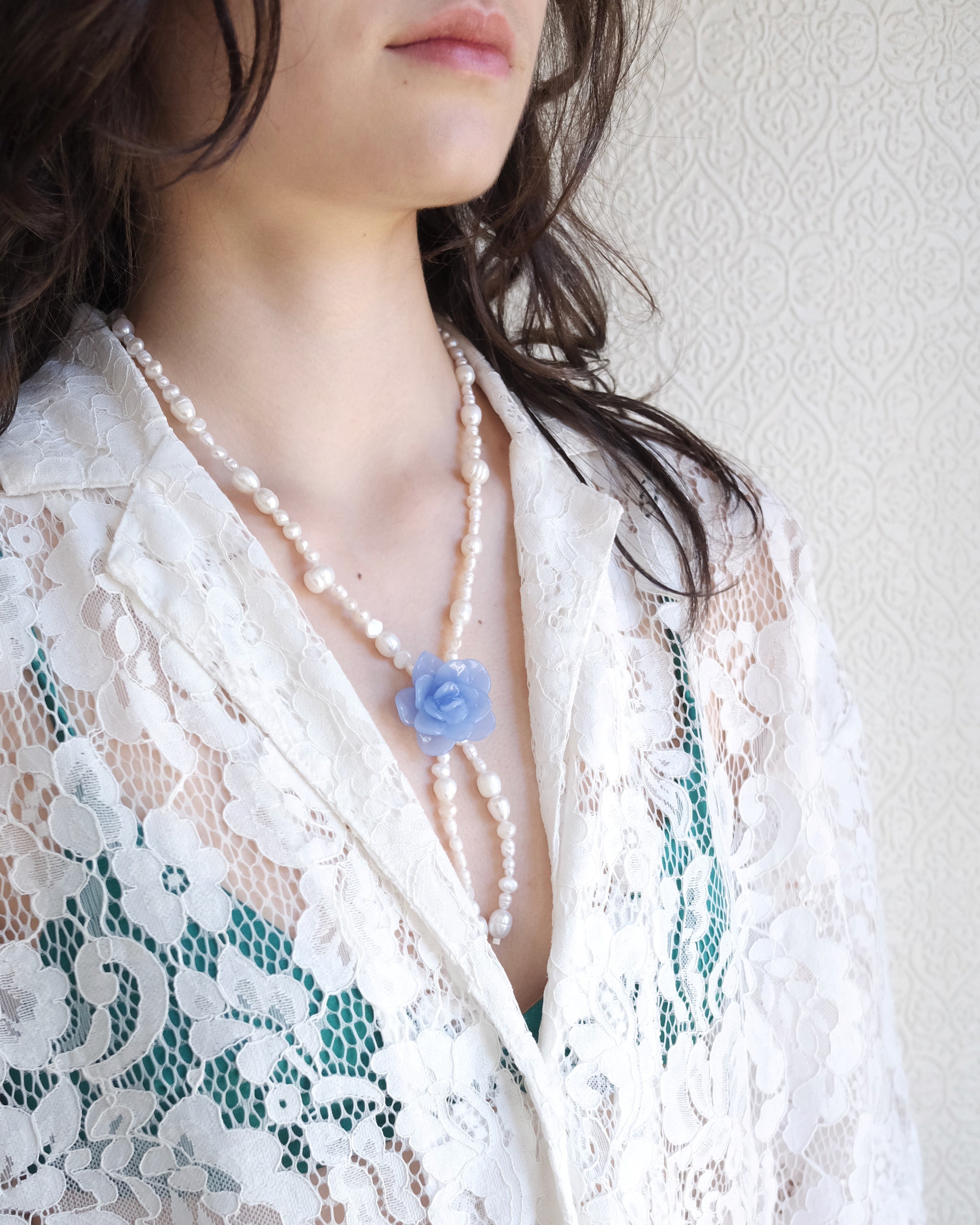 Zelda Necklace, Freshwater Pearl