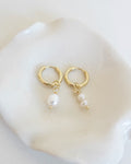 Duet Earrings, Freshwater Pearl