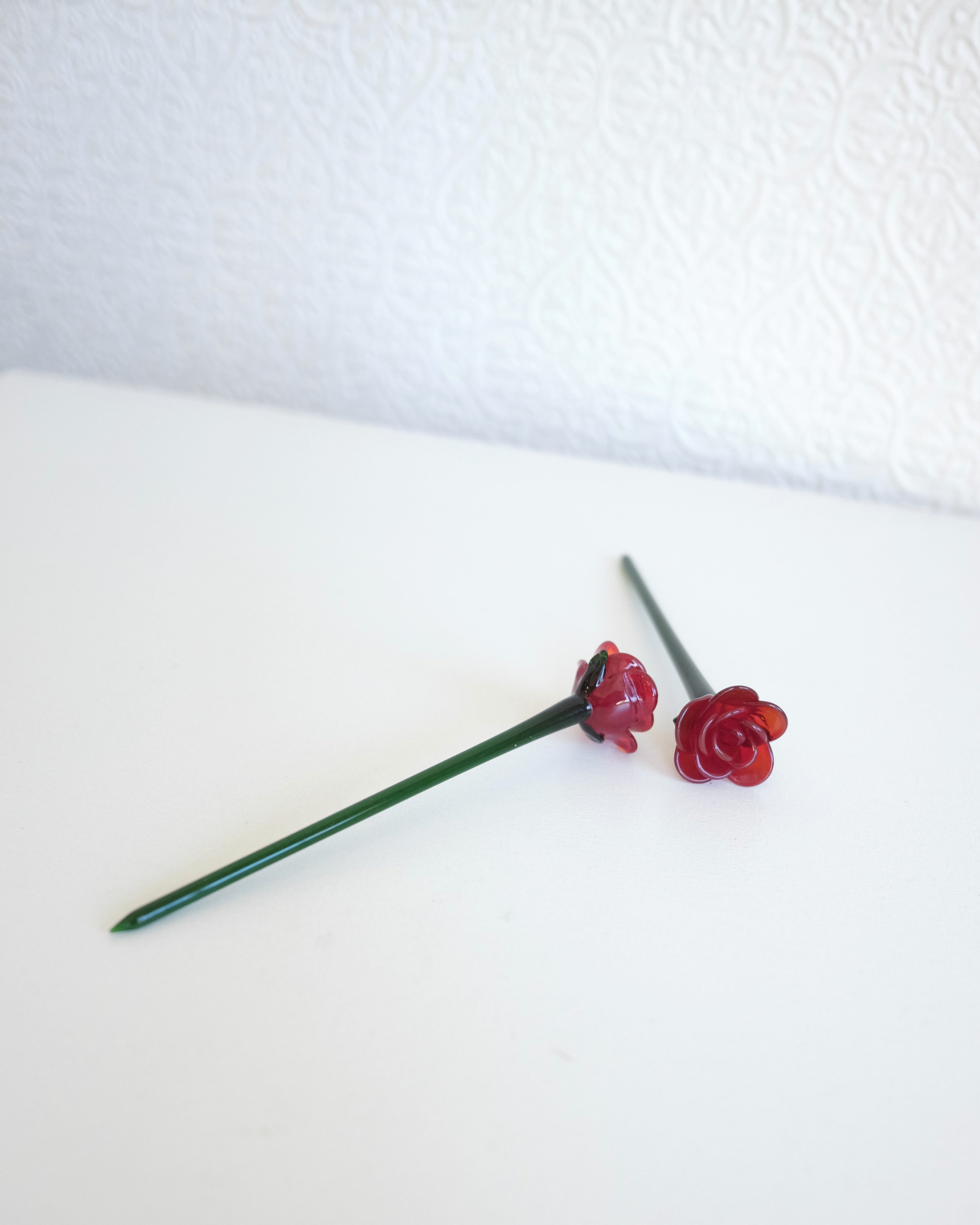 Rose Cocktail Stick, Red