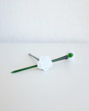 Rose Cocktail Stick, White