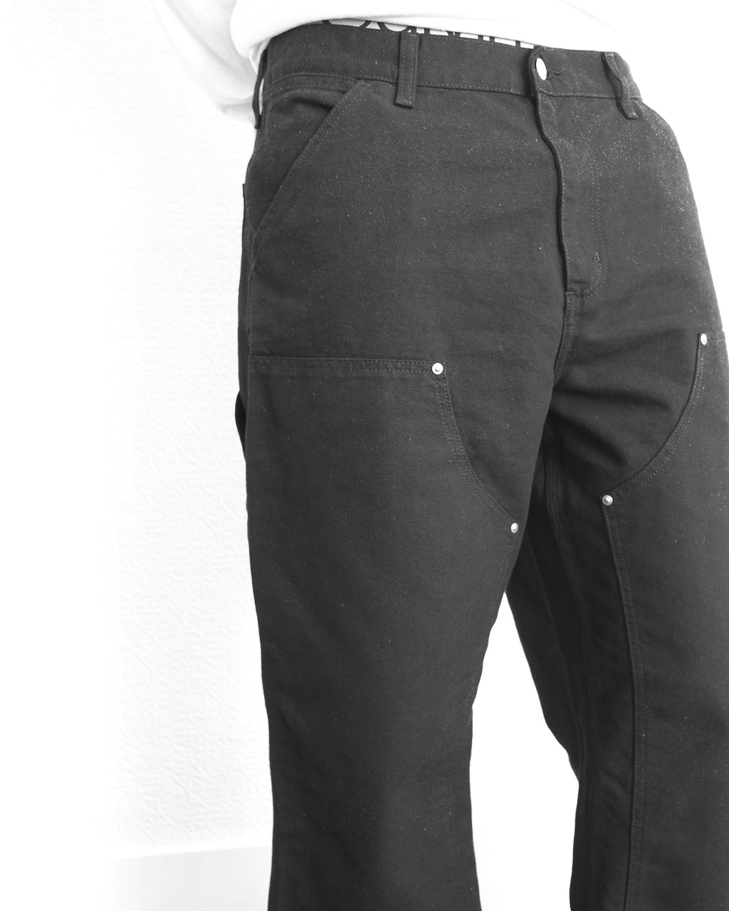 Double Knee Pant, Black Rinse