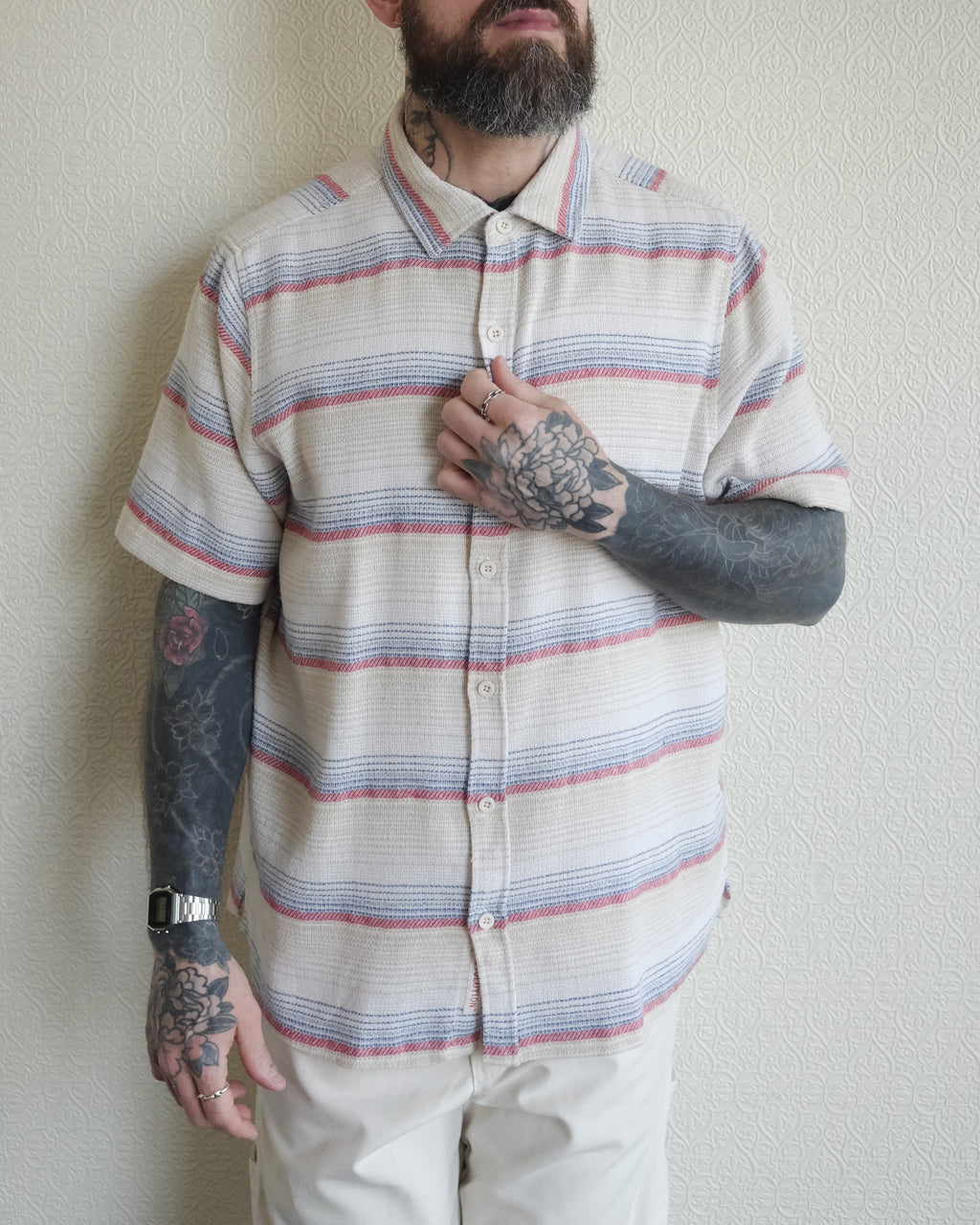 Striped Short Sleeve, Red