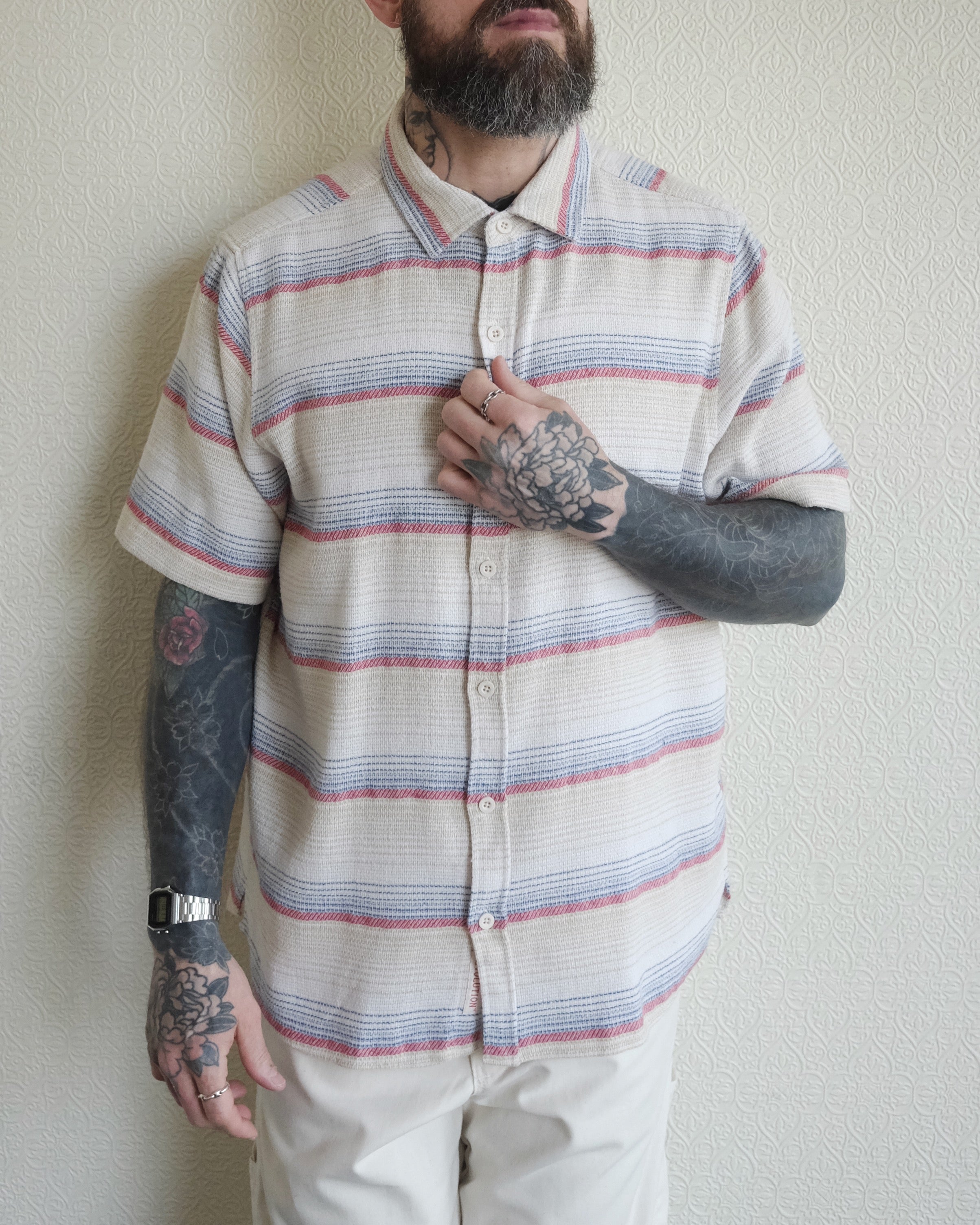 Striped Short Sleeve, Red