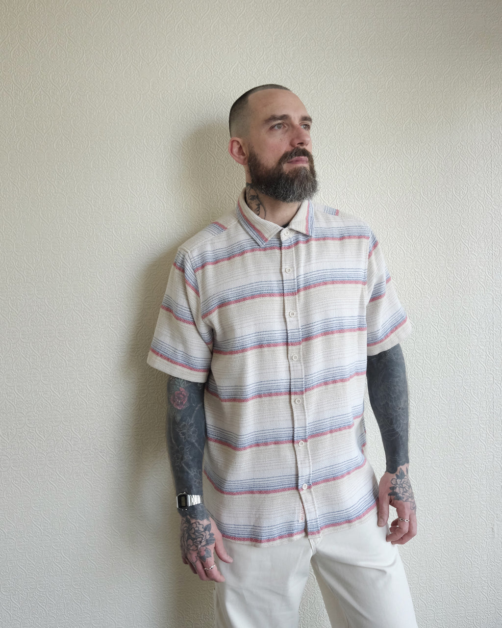 Striped Short Sleeve, Red