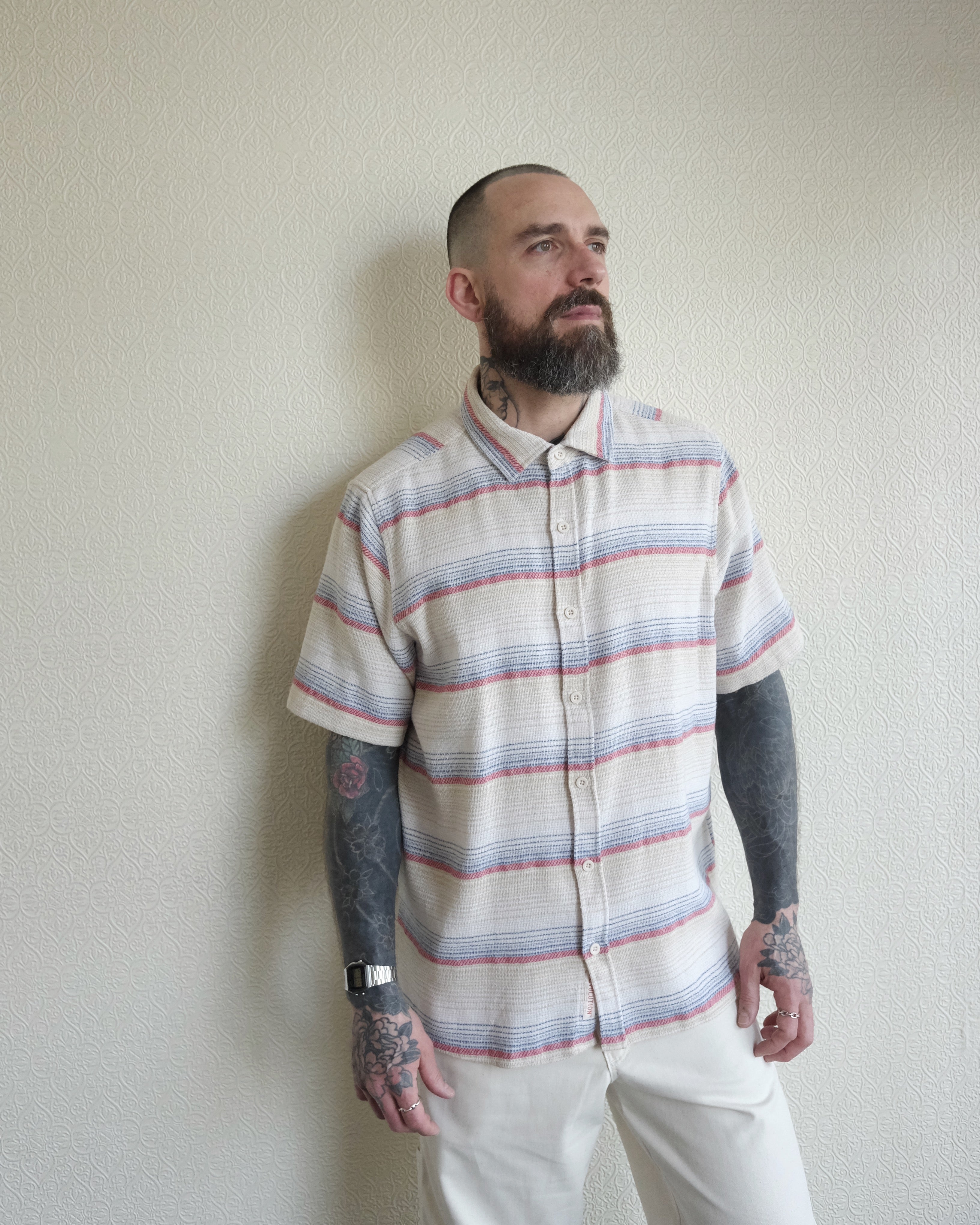 Striped Short Sleeve, Red