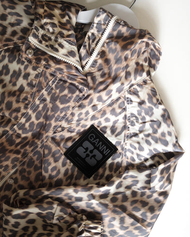 Nylon Jacket, Leopard Print