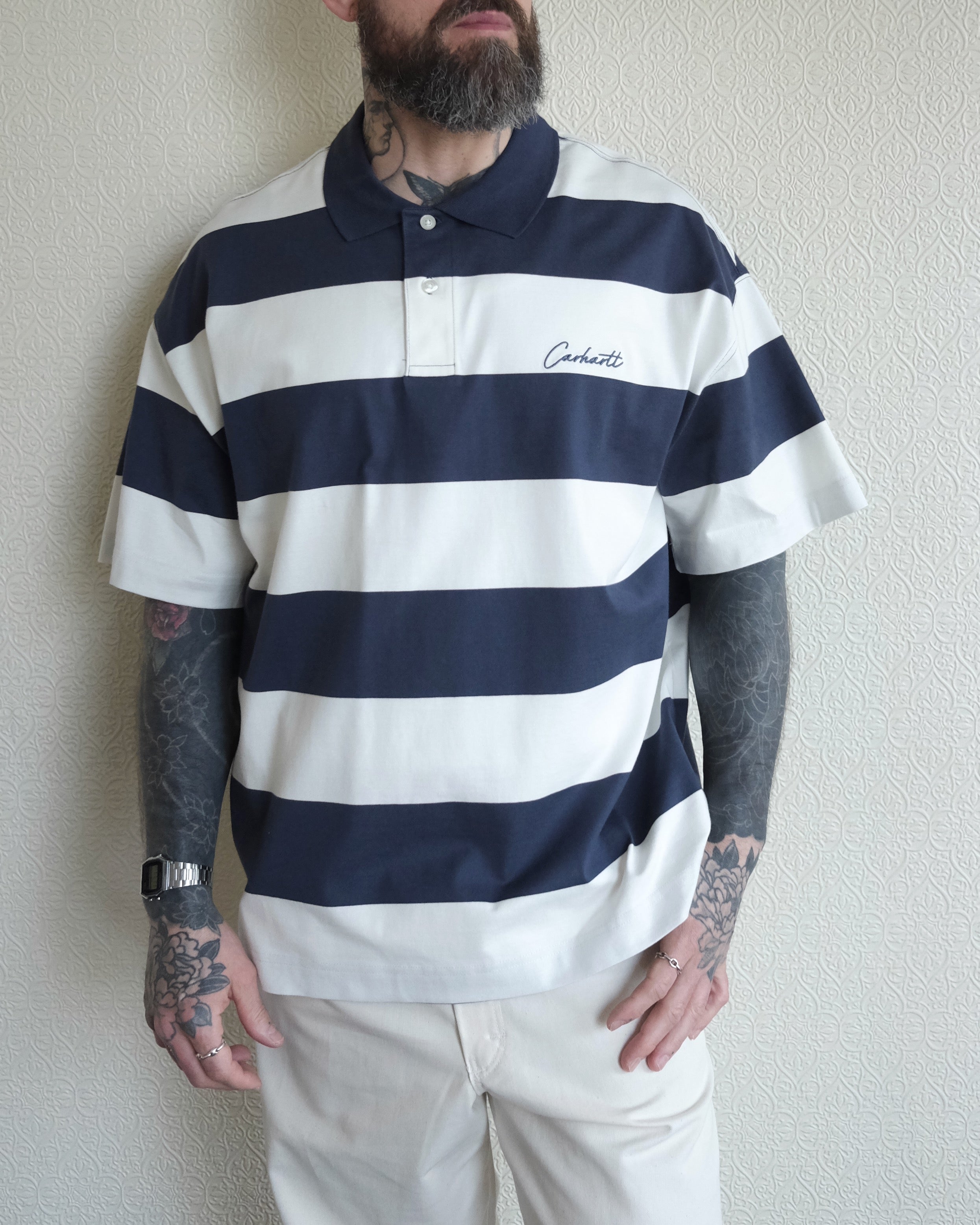 Delray Polo Shirt, Stripe