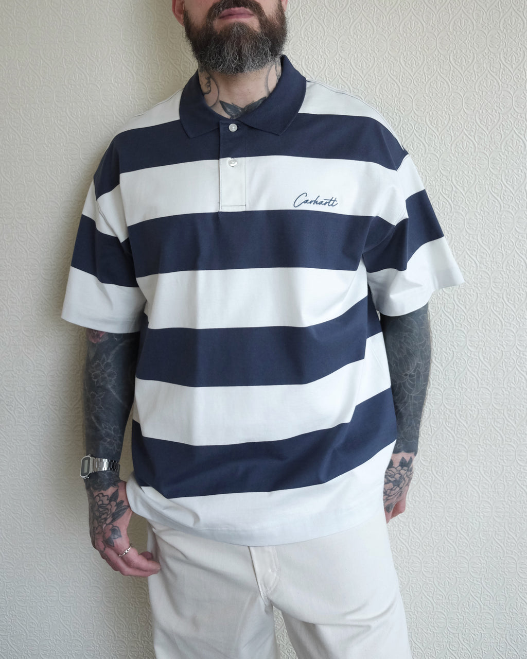 Delray Polo Shirt, Stripe