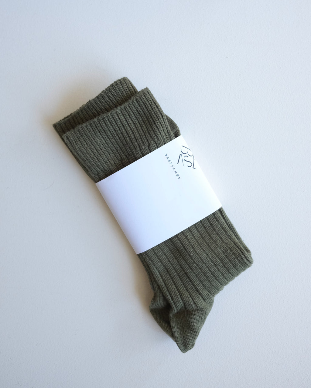 Rib Ankle Socks, Khaki