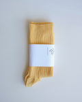 Rib Ankle Socks, Eri Yellow