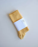 Rib Ankle Socks, Eri Yellow