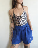 Linen Shorts, Cobalt Blue