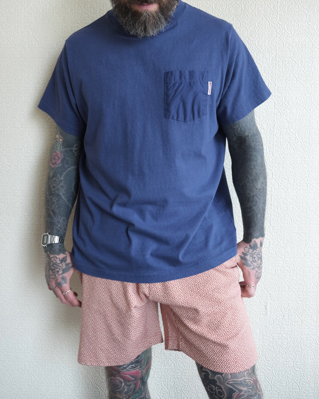 Jacquard Shorts, Coral