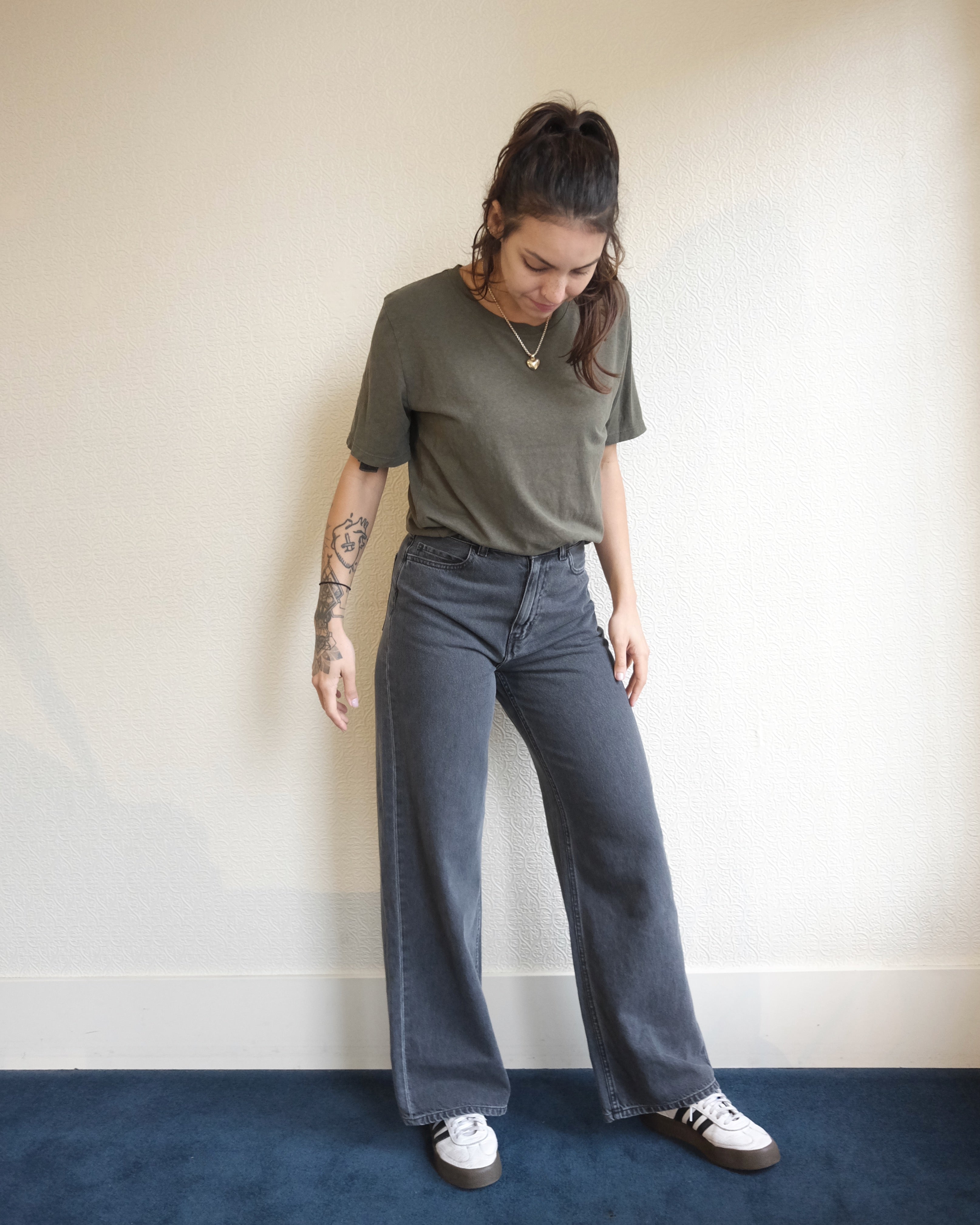 Jane Pant, Black Heavy Stone Wash