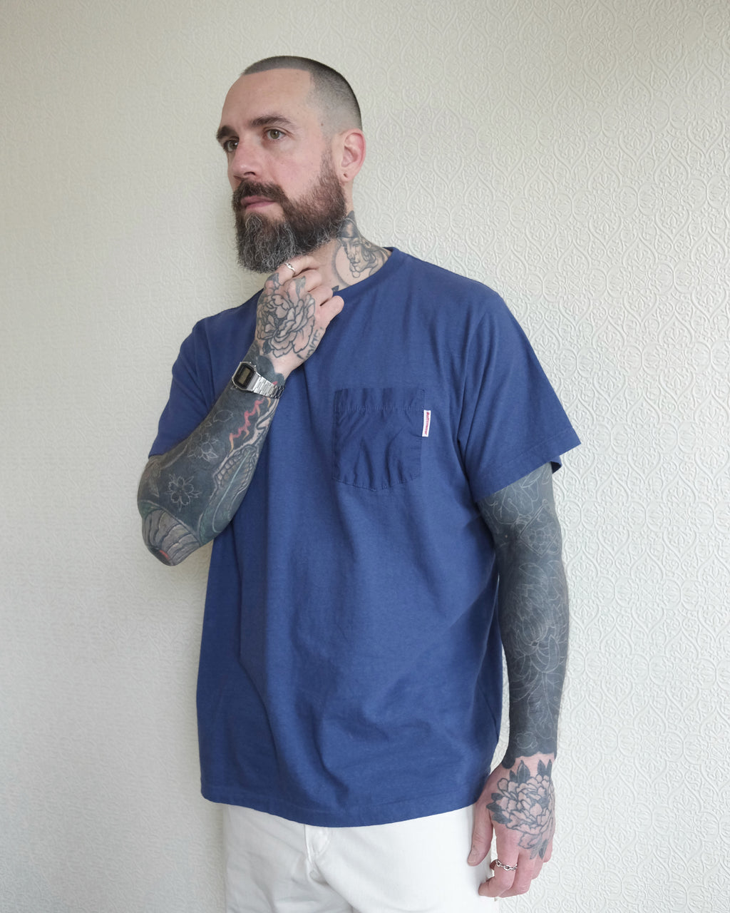 Pocket On Tee, Navy