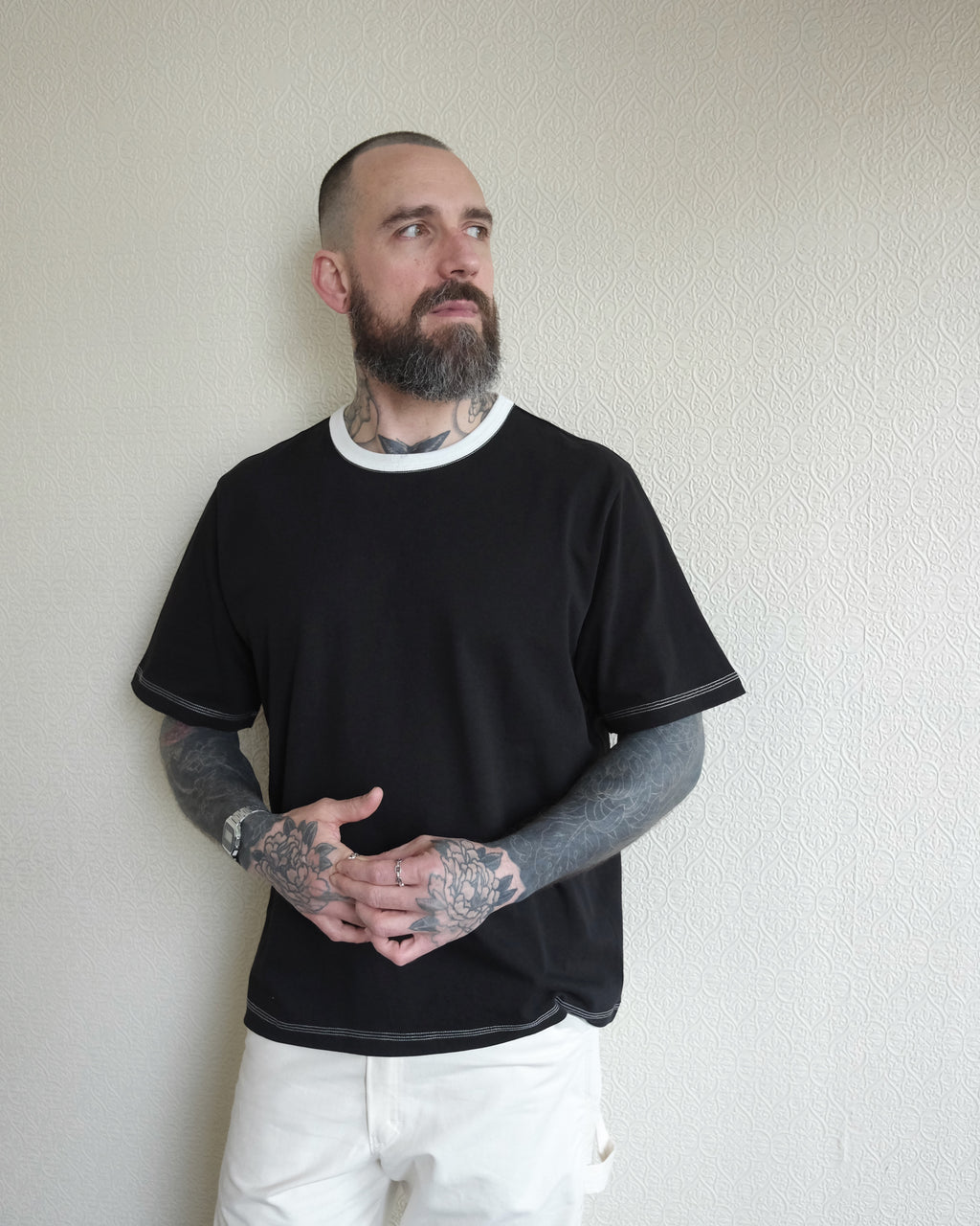 Tenkan Gym Tee, Black White