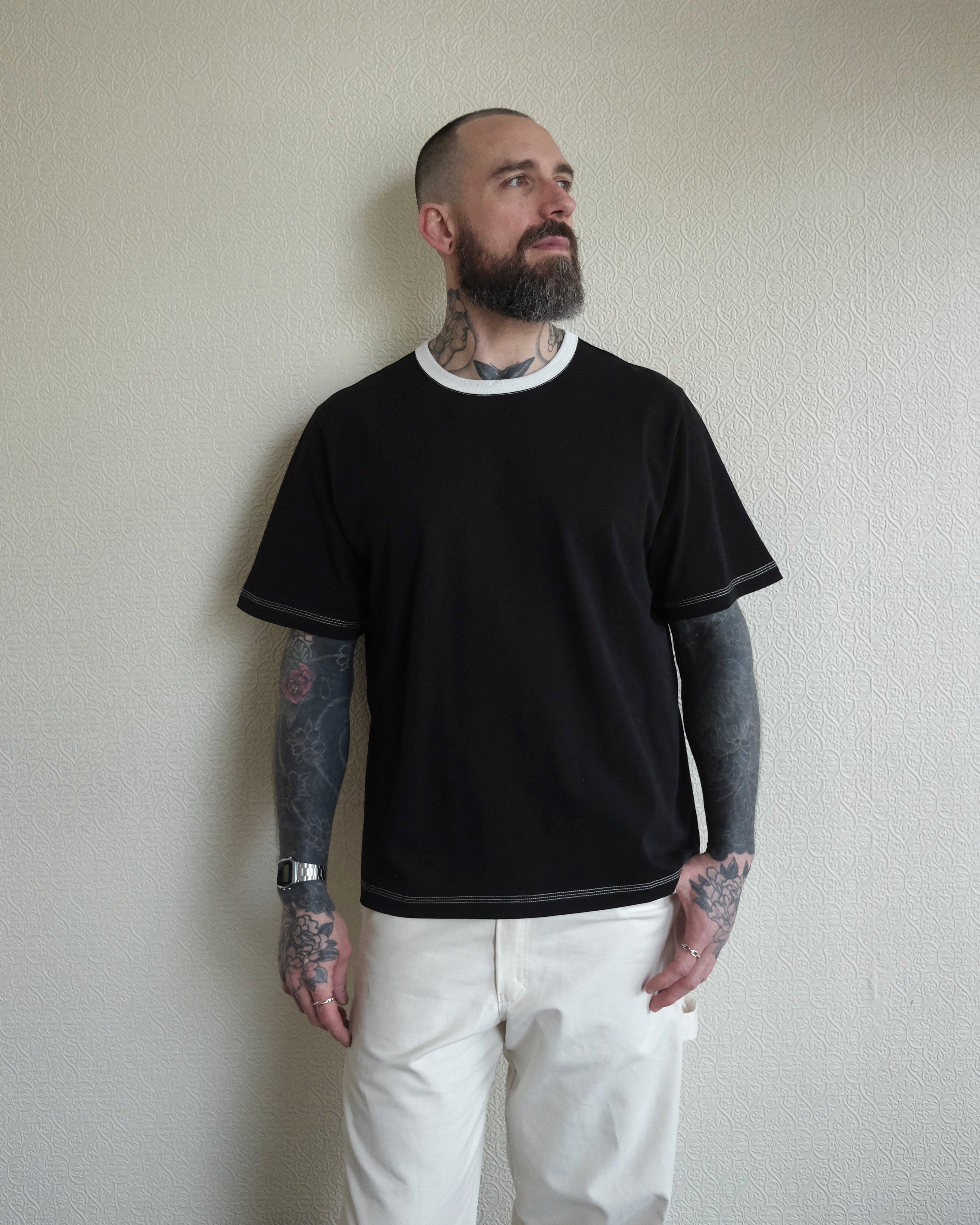 Tenkan Gym Tee, Black White