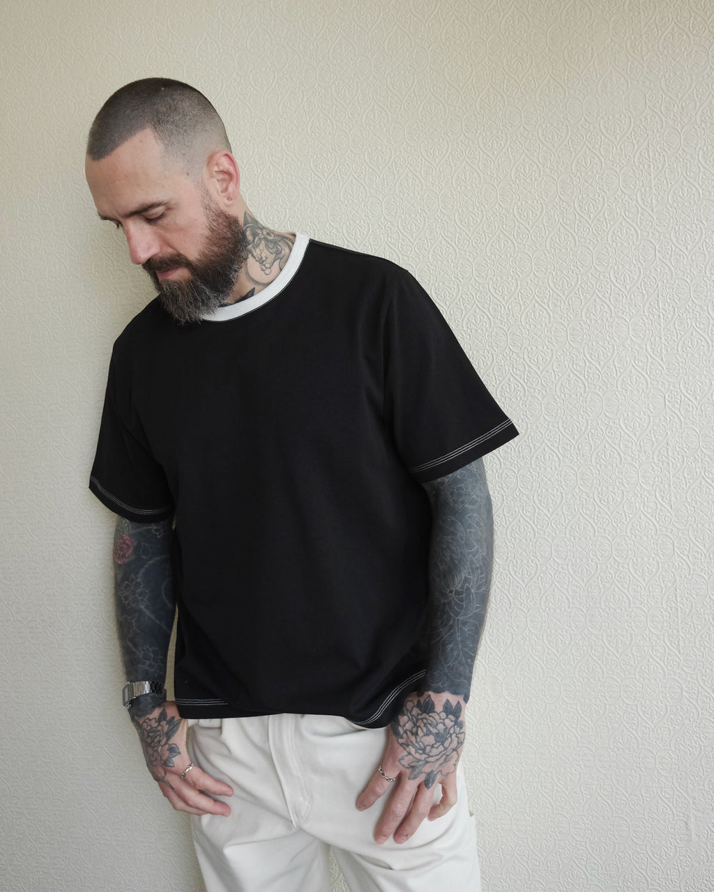 Tenkan Gym Tee, Black White