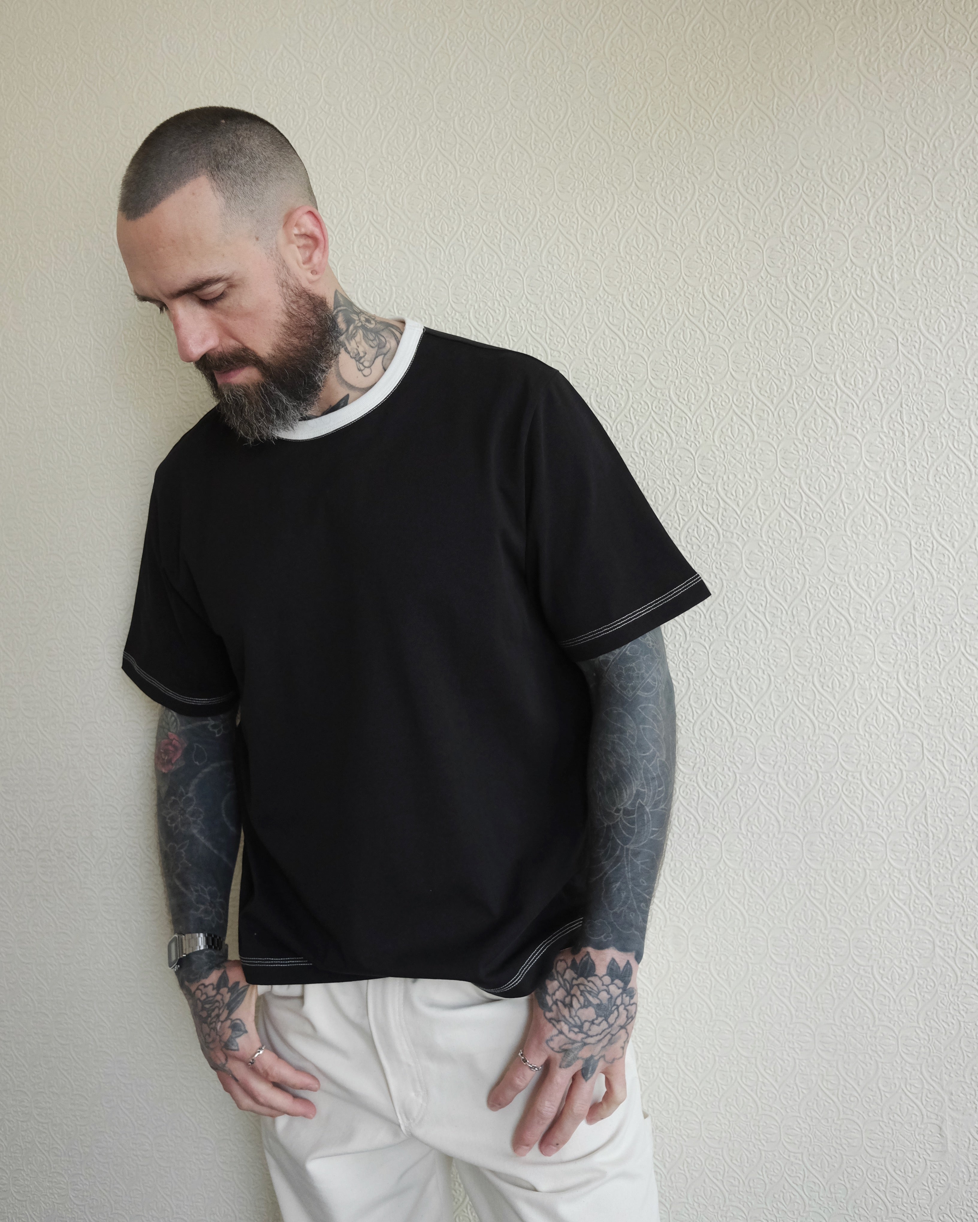 Tenkan Gym Tee, Black White