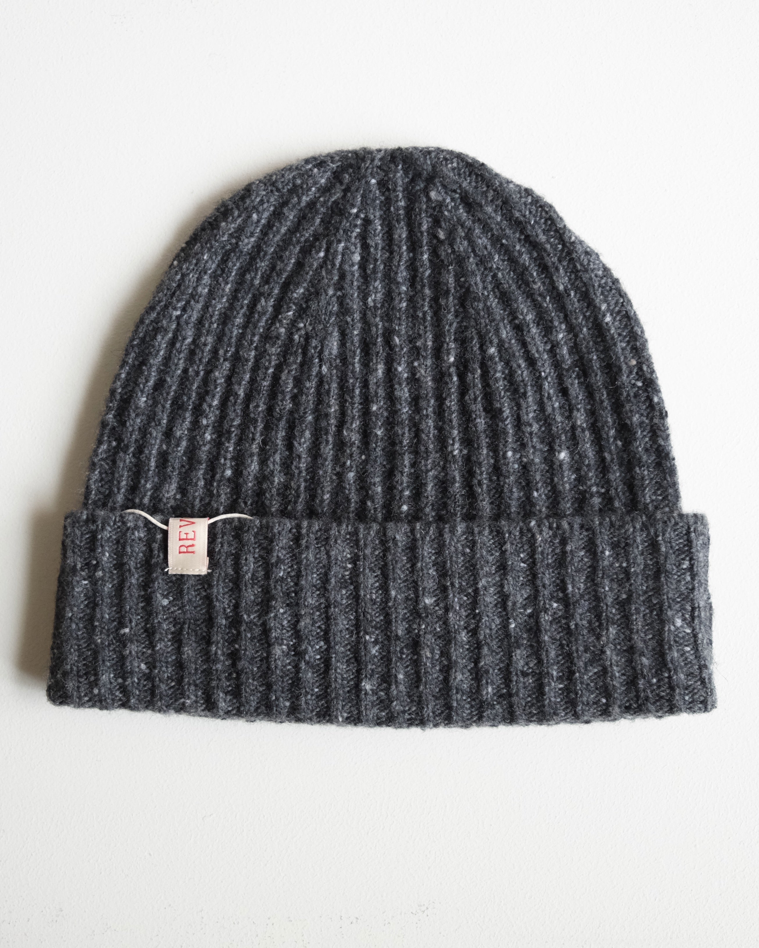 Wool Fleck Beanie, Black