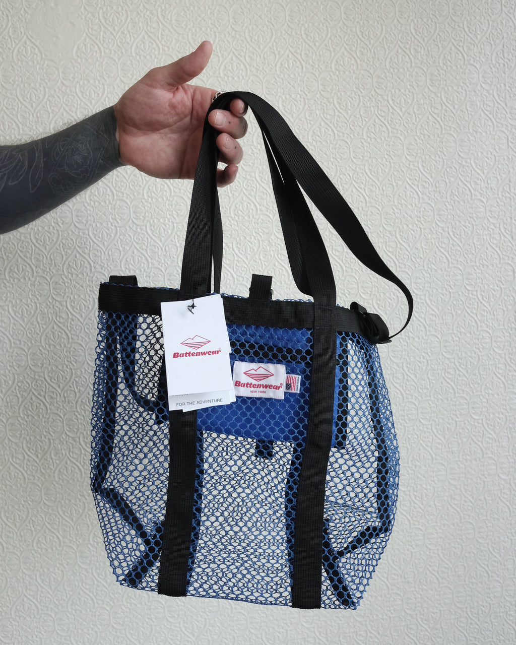 Mini Mesh Tote, Royal Blue