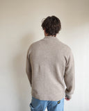 Viaan Wool Silk Sweater, Wheat