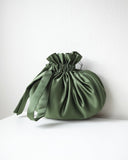 Dumpling Bag, Forest Satin