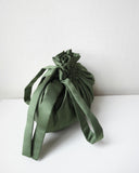 Dumpling Bag, Forest Satin