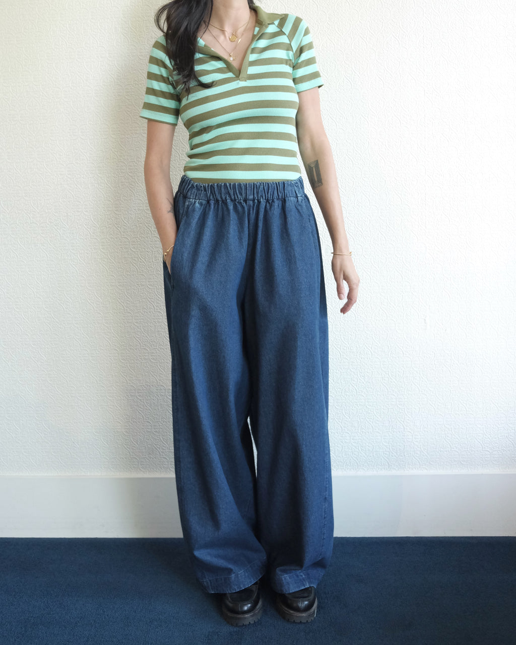 Parachute Pant, Blue Denim