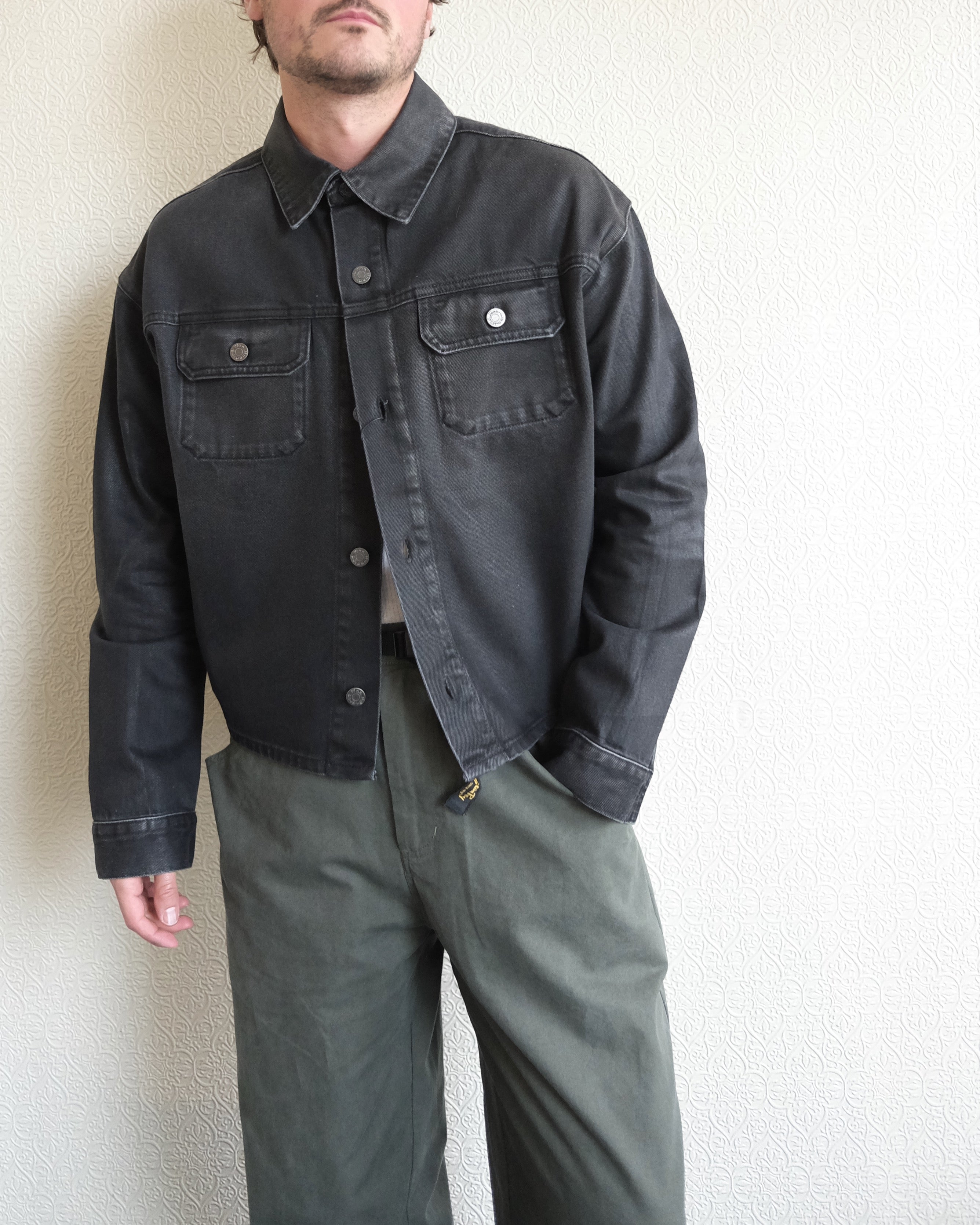 Syon Shirt Jacket, Black