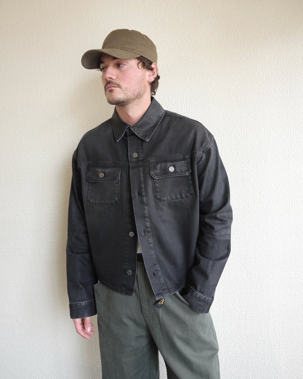 Syon Shirt Jacket, Black