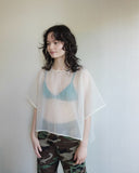 Lux Top, Ecru Organza