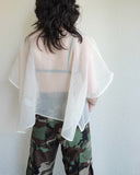 Lux Top, Ecru Organza