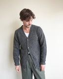 Cardigan Sweater, Black Fleck