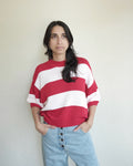 Pattie Sweater, Red Stripes