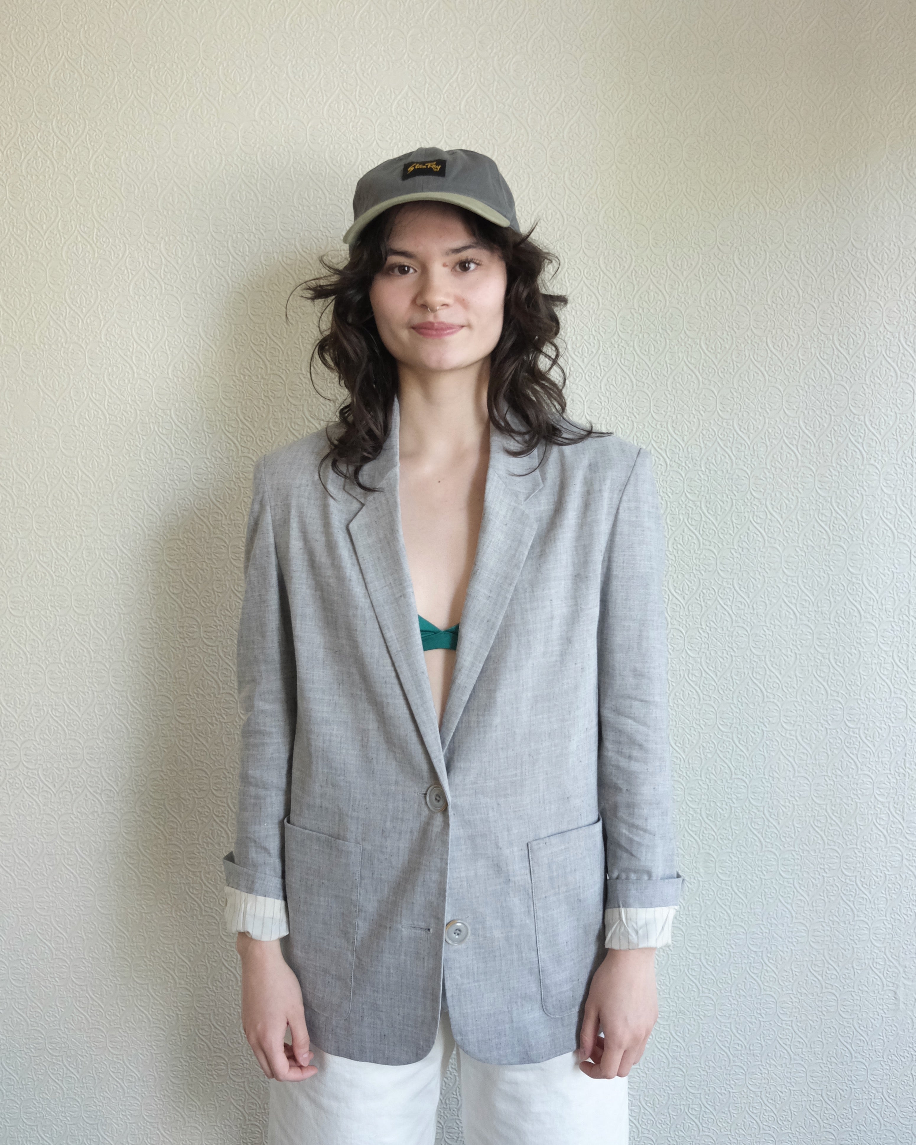 Fan Blazer, Grey