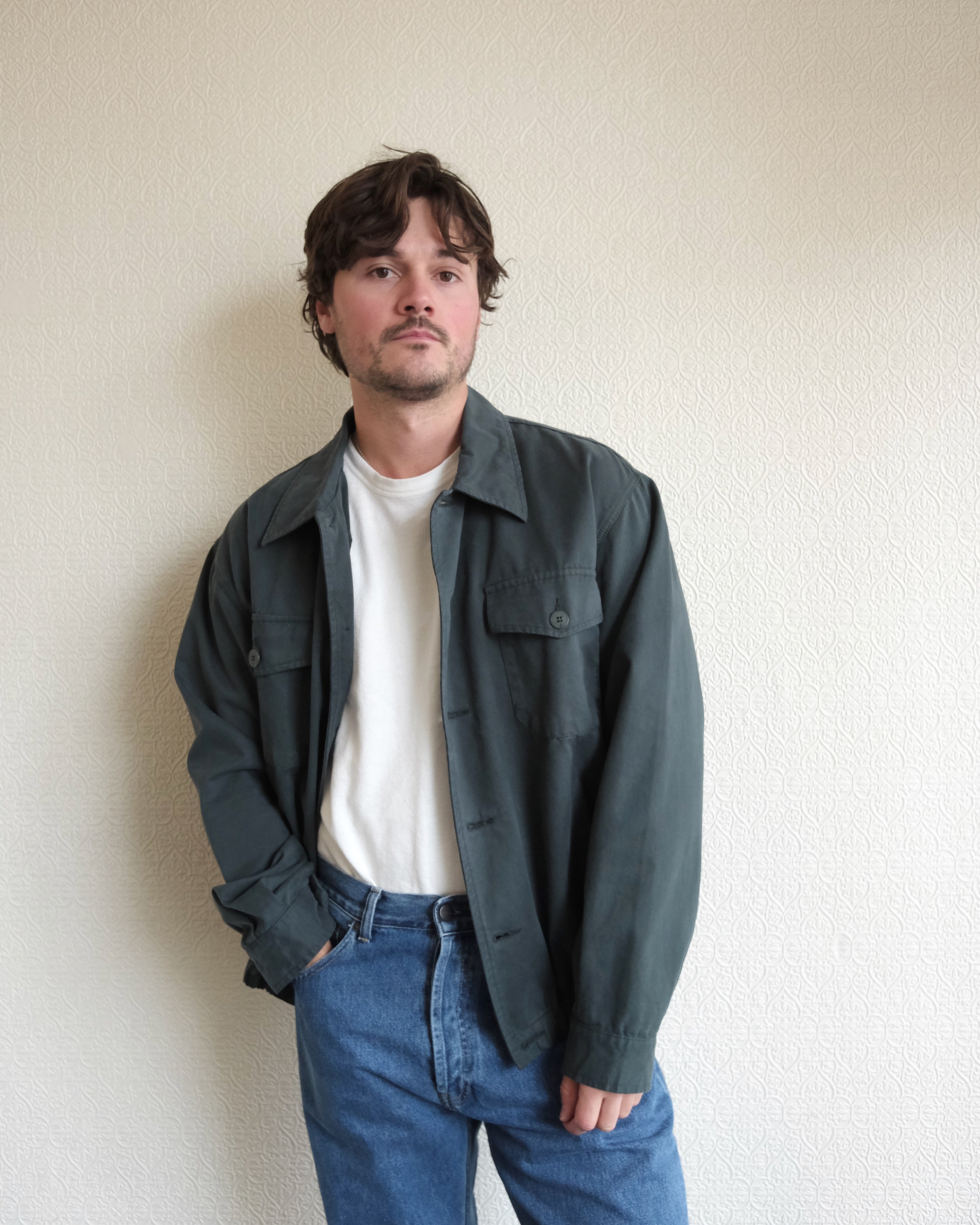 Silva Jacket, Dark Green Canvas